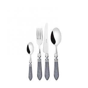 Bugatti Aladdin Chromed Ring Ramage Decorated Colour Cutlery Set