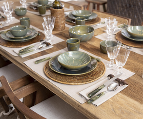 Flamant Togo, Placemat, Reed, Round