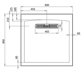 Crosswater Vito Square Shower Tray