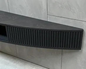radis Curved Corner Wall Mounted Tv-stand Floaty