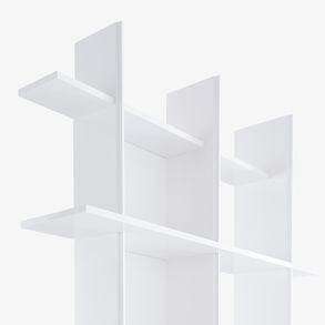 Ligne Roset Alliteration Single Shelving Unit White Lacquer
