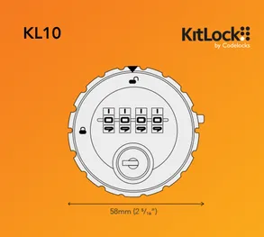 Codelocks KitLockFoundation KL10 Mechanical Combination Lock