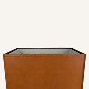 Limacdesign Laundry Hamper In Triple-Layer Leather Angela