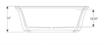 Jacuzzi Cetra® Skirted Bath Bathtubs