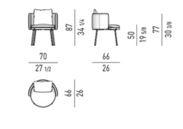 Minotti Torii "Dining" Chair