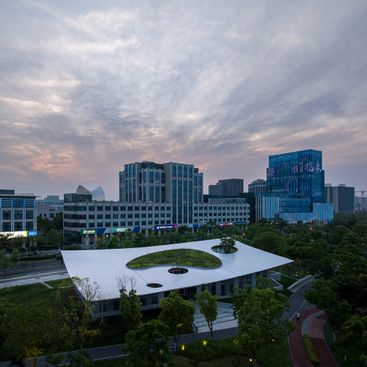 Clustered Rocks Court & Floating Leaf Pavilion