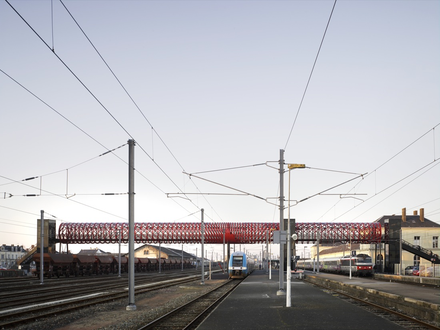 Railway Footbridge At Roche-Sur-Yon