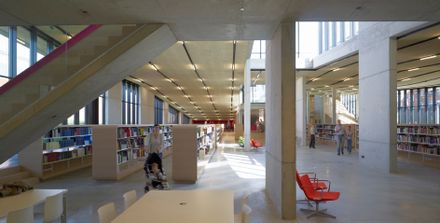 Library + Restaurant + Multifunctional Space