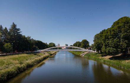 Kalvarsky Most - Cyclist Bridge across the River Nitra