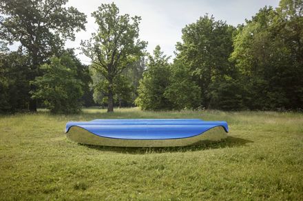 Cloud of Blue Mist Installation