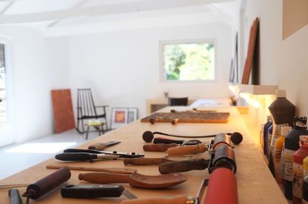 An Old Breton Barn Converted into an Artist Studio