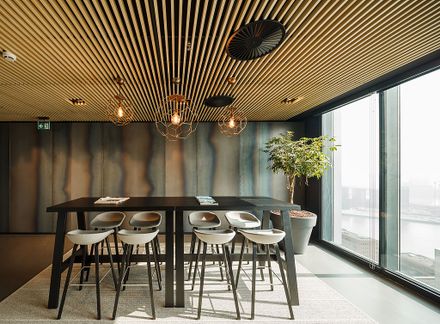 Hunter Douglas Architectural Veneered Wood Grill Ceilings & Walls