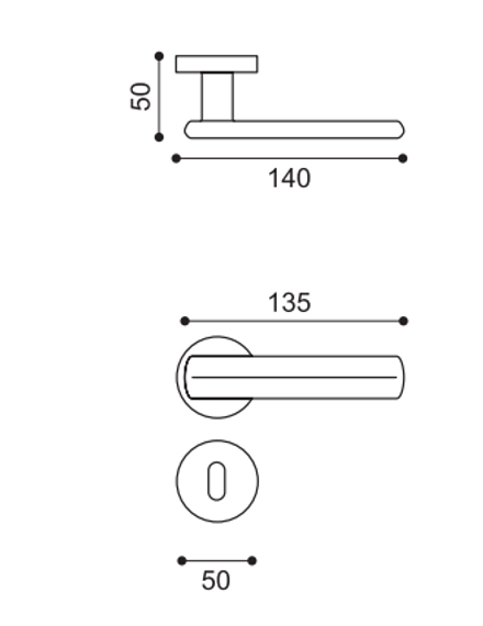 Manital Matrice Door Handle
