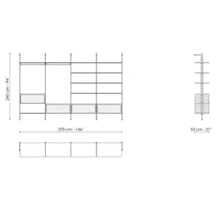 Bonaldo Roll walk-in closet