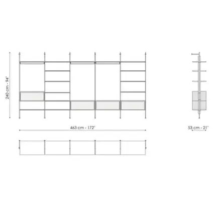Bonaldo Roll walk-in closet