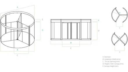 Boon Edam Tournex High Capacity Revolving Door