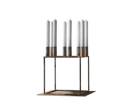 Audo Kubus 8 Raw Candle Holder