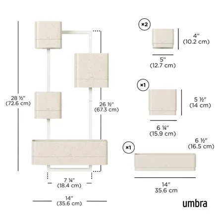 Umbra Cubiko Wall Plante