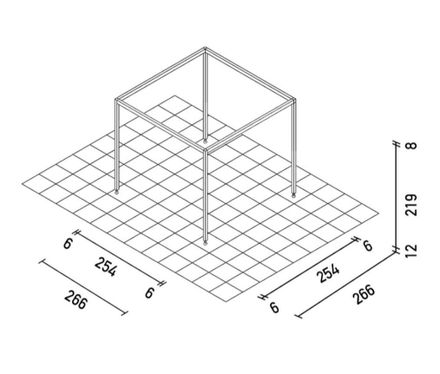Unopiu Shibuya® Mobile Pergola In Aluminium