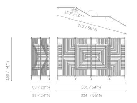 Poltronafrau Plot Room Divider