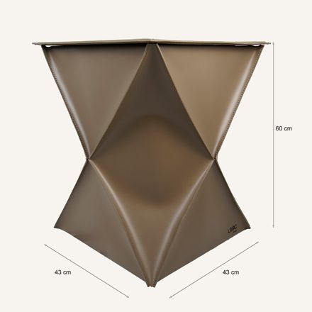 Limac Laundry Basket In Prestigious Leather Clexi