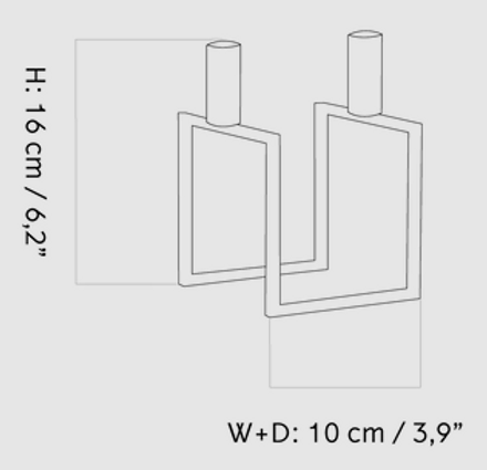 Audo Kubus Line Candle Holder