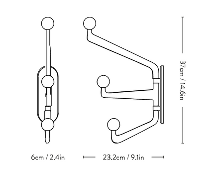 &Tradition Capture SC74 & SC75 Coat Hooks