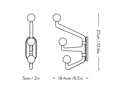 &Tradition Capture SC74 & SC75 Coat Hooks