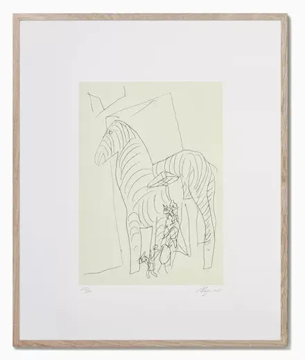 Mor Design Cavalo De Troia 39x48 Silkscreen Wall Frames