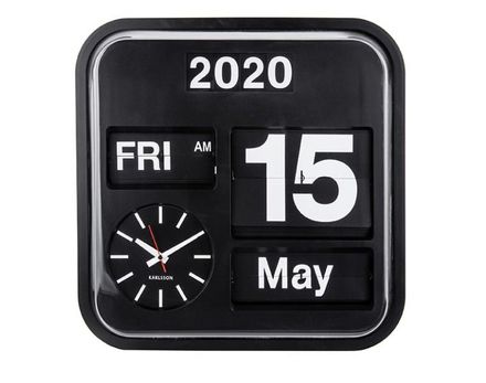 Present Time Big Flip Wall Clock