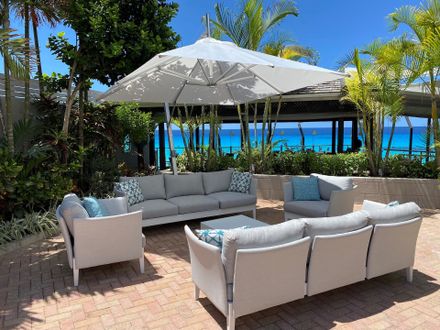 Bambrella Hurricane Side Wind Garden Umbrella