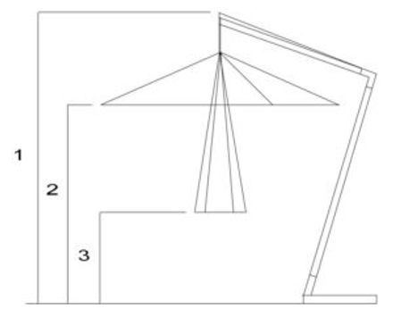 Bambrella Hurricane Side Wind Garden Umbrella