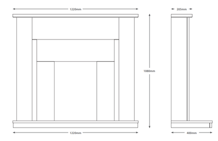 Flare Elda Fireplace