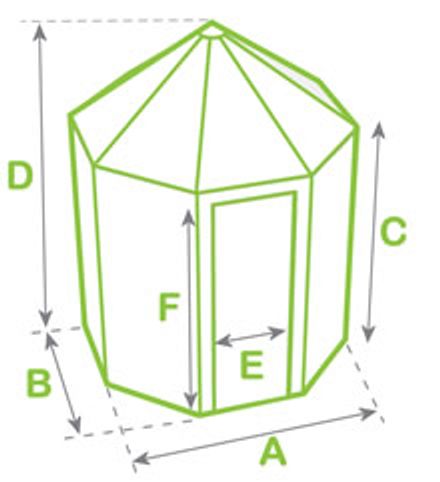 Alton Green Houses Broadwell 10x10 Summerhouse 2021 (10'9\