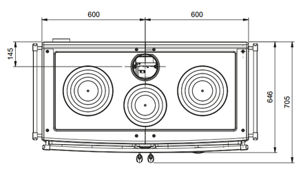 Lanordica Alaska.16 Wood-burning Cooker Stove