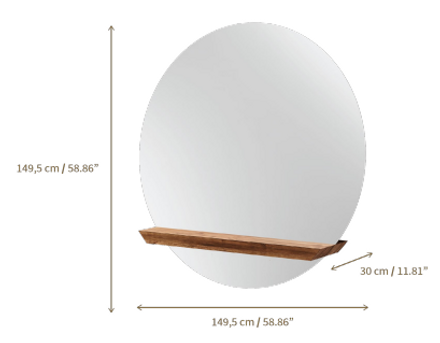 Peruse guillotine Mirror