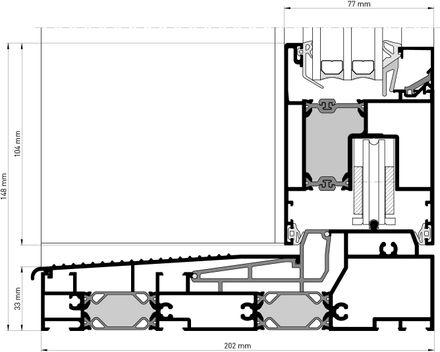 Heroal Heroal S 77 SL Sliding Door