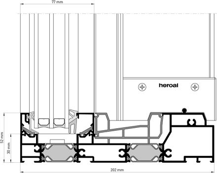 Heroal Heroal S 77 SL Sliding Door