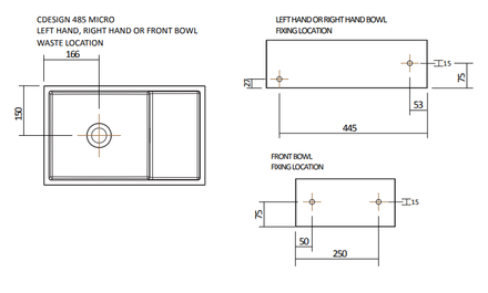 Omvivo CDesign 1620 Double Basin
