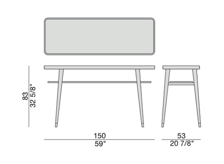 Porada Chantal Console Table