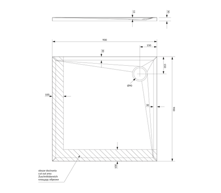 Omnires Stone Shower Tray