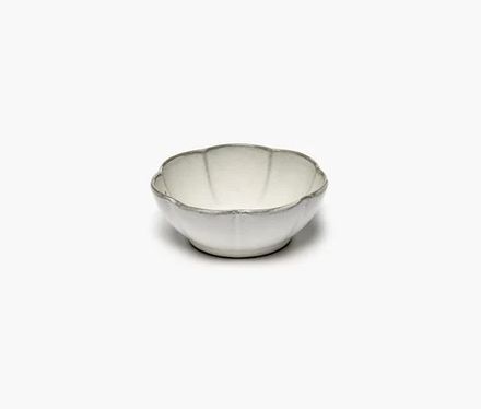 Serax Bowl Ribbed L White Inku
