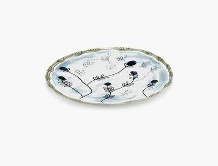 Serax Dinner Plate Mirtillo Tea Midnight Flowers