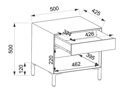 Mueller Vertiko - Small Chest Of Drawers With Bottom Drawer