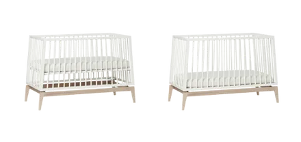 Leander Luna™ Baby Cot, 120x60 cm, Grey