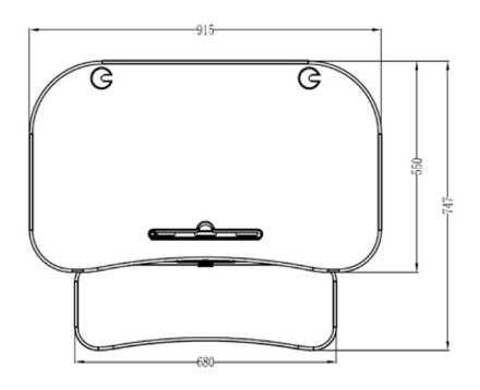 posturite DeskRite 100E Sit-Stand Platform