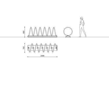 Metalco Spyra Bicycle Rack