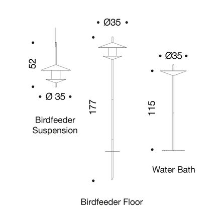 Danese Milano Ori Birdfeeder