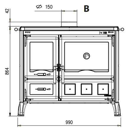 Nordica Extraflame Gardenia Xxl Petra Stove