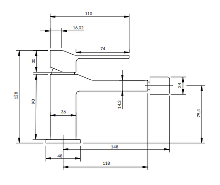 Omnires Armance Bidet Mixer
